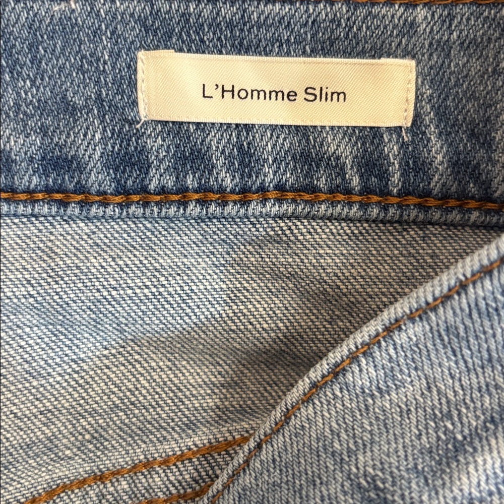 FRAME | denim blue jeans 32 L’Homme Slim - Picture 4 of 5